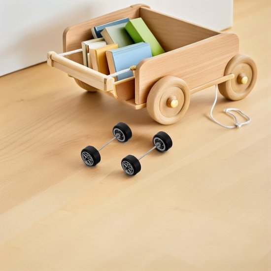 Modelauto Wielen Set - RC Banden Vervanging - Modelbouw Projecten - Verbeterde Grip - 3x1x1 CM - Diverse Kleuren — afbeelding 2
