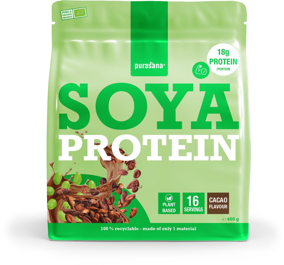 Purasana Soya Protein Powder Cacao 400GR