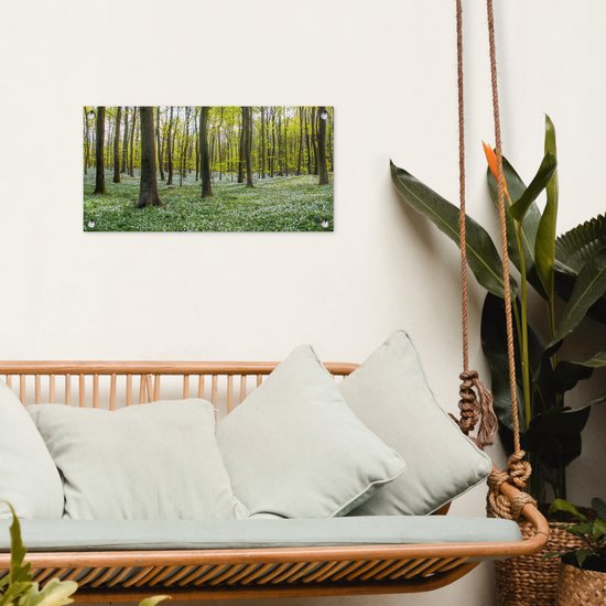 Affiche de jardin Arbres - Fleurs - Printemps - 60x30 cm
