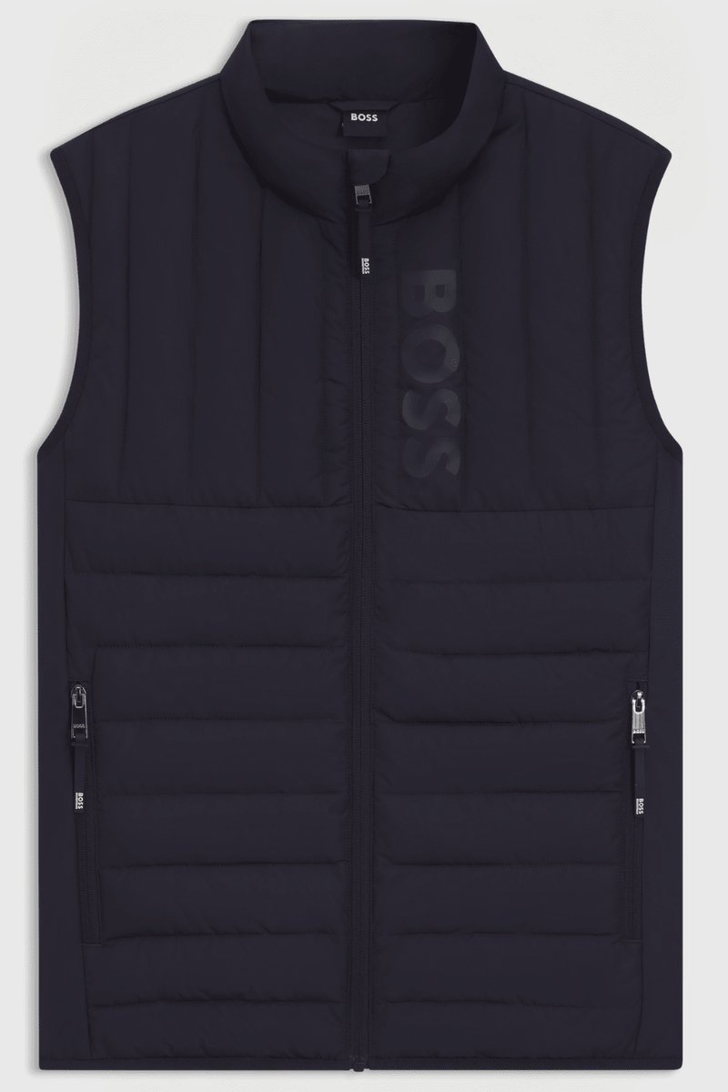 Boss Equestrian Ruben Light Puffer Vest Heren Kleurloos