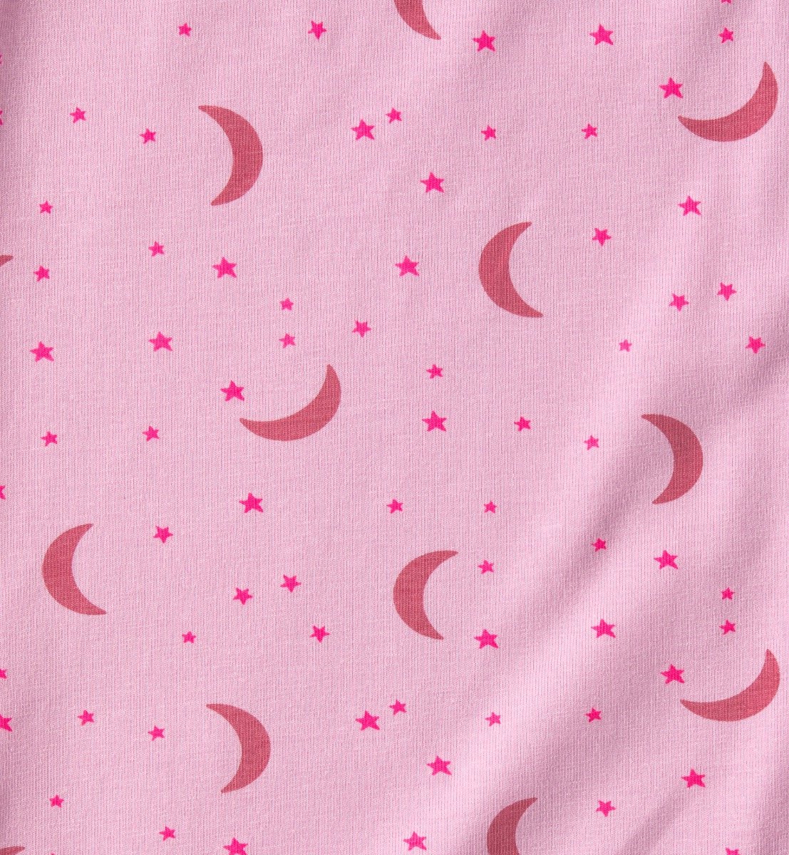 Little Label dames pyjama - roze maan sterren-36 - Zachte BIO Katoen