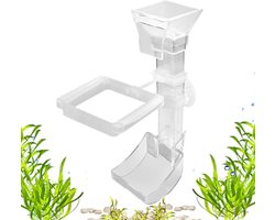 Aquarium Voederautomaat - Voerbuis Vis - Vis Voeren - Anti Strooi Ontwerp - 17 cm - Doorzichtig