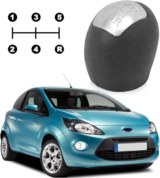 Versnellingspook Knop - Pookhoes - Auto Rijden - Ergonomisch Ontwerp - 5 Versnellingen - Zwart — afbeelding 5