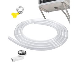 Afvoerluchtset Airco - Drainageslang Set - Airco Onderhoud - Lekvrije Aansluiting - 5 Meter Slang - Wit