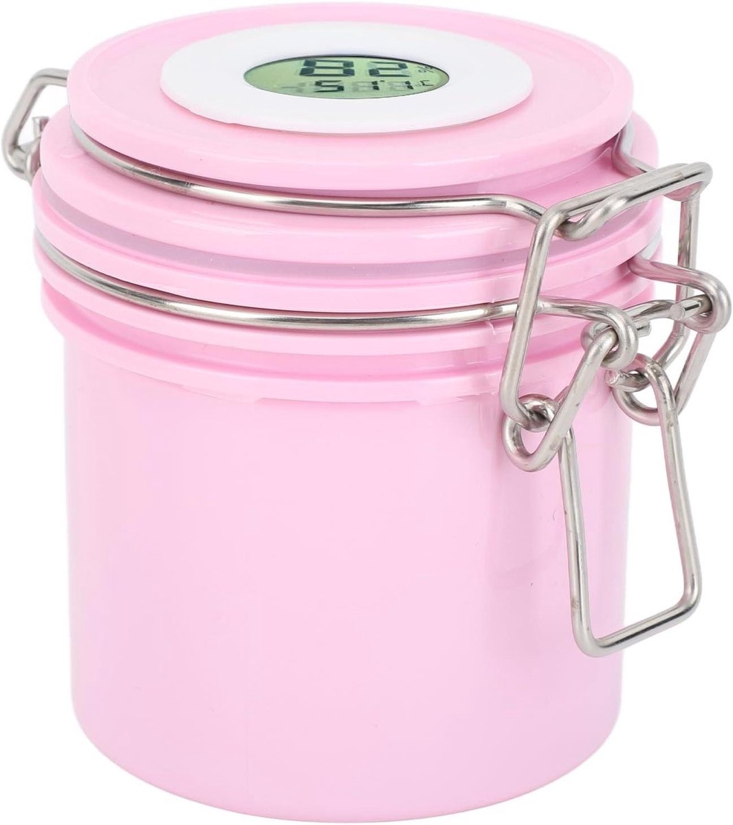 Wimperlijm Opbergpot - Lijm Opslagdoos - Lijm Vers Houden - Met Temperatuurmeter - Voor 3 Flessen - Roze