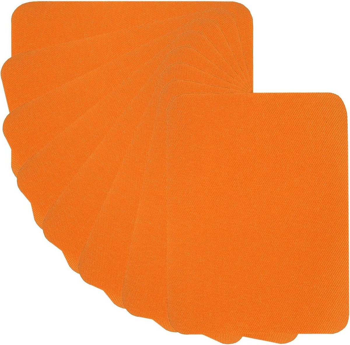 Stoffen opstrijkbare patches - Reparatie pleisters - Kleding herstellen - Binnen en buiten lijm - 15 stuks - Oranje-geel