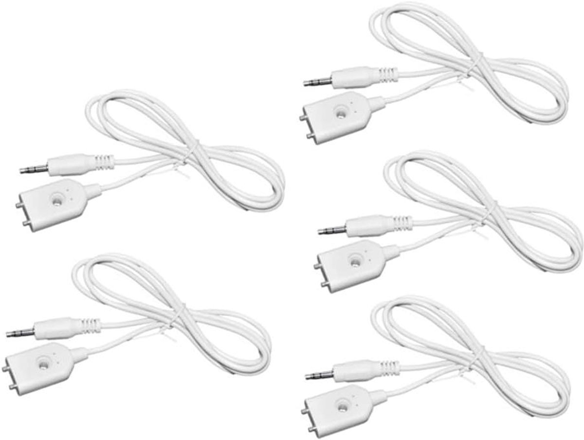 Waterniveau Sensor - Lekdetector Probe - Water Detectie - Roestvrijstalen Probes - 5 Stuks - Wit