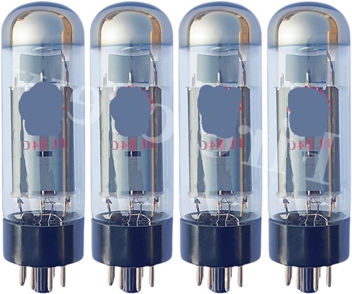 Vacuümbuis - Audio buis - Hifi versterker - Bijpassende quad - 4 stuks - Zilver