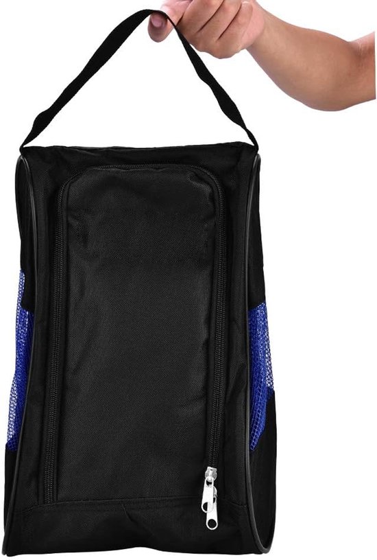 Vlemico - Golf Shoes Bag - Portable Golf Bag - Ademend Nylon - Zwart-Blauw - Sport Accessoires - Voor Golfschoenen - Opbergtas van Vlemico — afbeelding 4