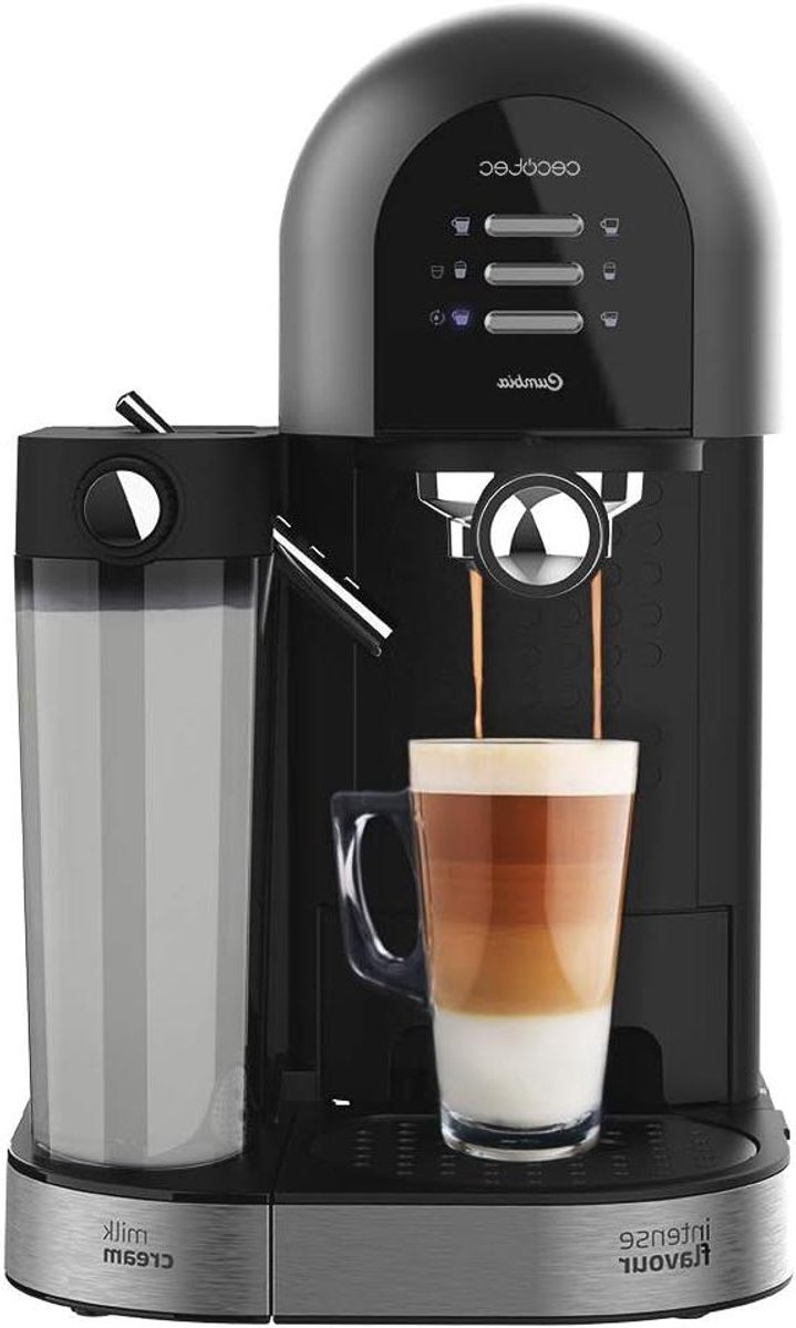 Halfautomatisch Koffiezetapparaat - Espresso Machine - Thuis Koffie Maken - Instant Cappuccino Systeem - 1.7L Waterreservoir - Zwart