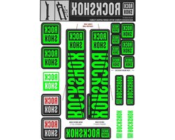 Fiets Stickers - Vork Decals - Fiets Onderhoud - 35mm Diameter - Neon Groen - Groen