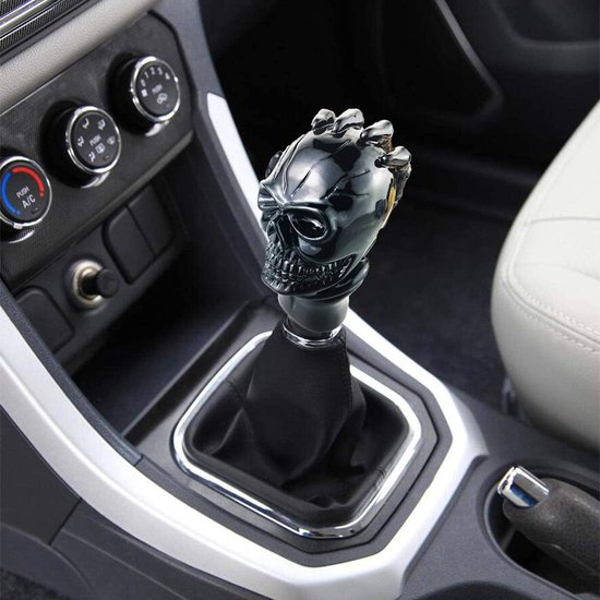 Versnellingspook Schedel - Schakelhendel Auto - Auto Personaliseren - Uniek Skelet Design - Universele Pasvorm - Zwart — afbeelding 2