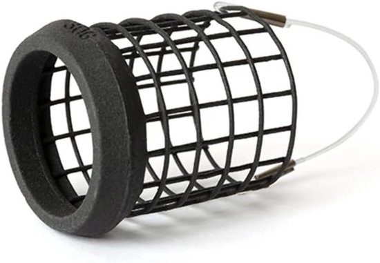 Voederkorf Feeder Basket - Volière voerbak - Vissen voeren - Vergrote opening - Large 50g - Zwart — afbeelding 2