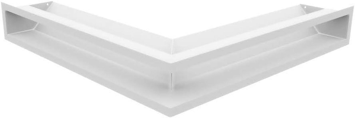 Ventilatierooster - Schoorsteenrooster Haardrooster - Schoorsteenventilatie - Luchtinlaat 45 graden - 560 x 560 x 90 mm - Wit