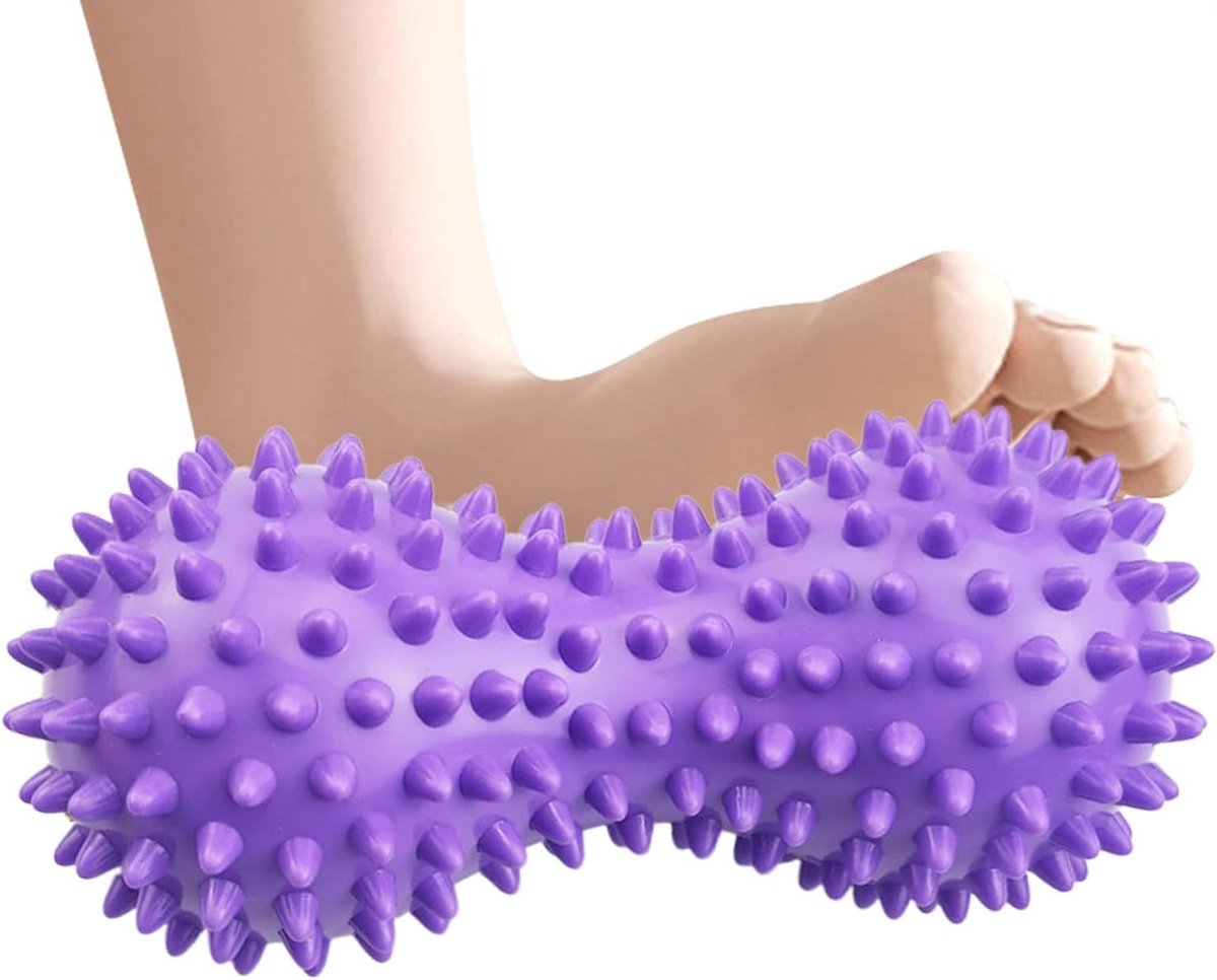 Massagebal - Spierroller - Spierherstel - Ergonomisch Ontwerp - 16 x 8 x 6 cm - Blauw