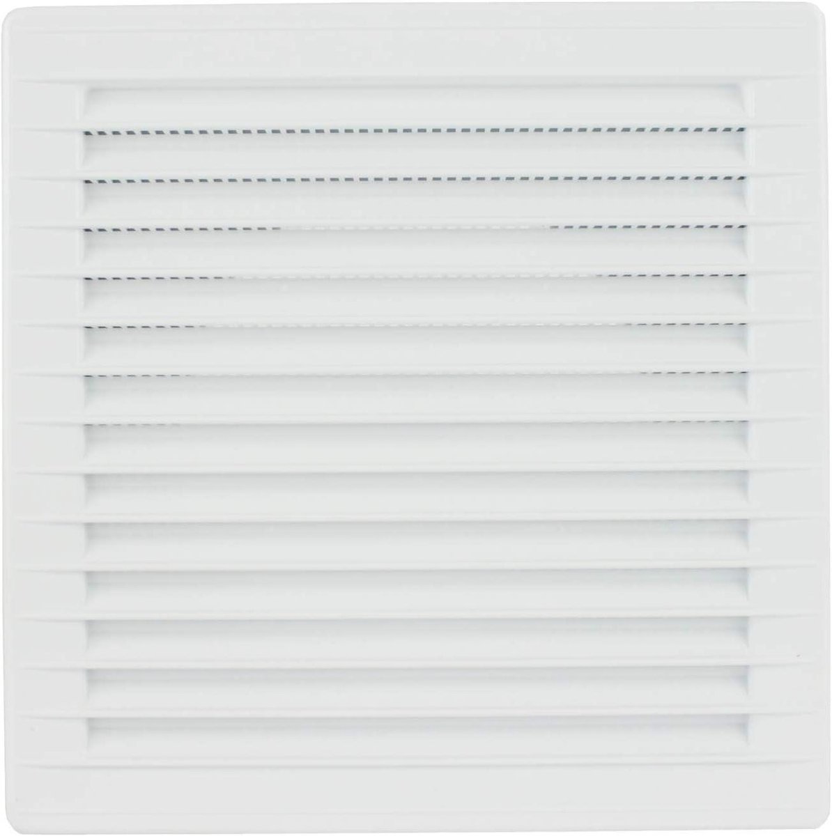 Ventilatie rooster - Afzuigkap rooster insectenwering - Lucht afvoeren - Met insectenwering - 100 mm - Wit
