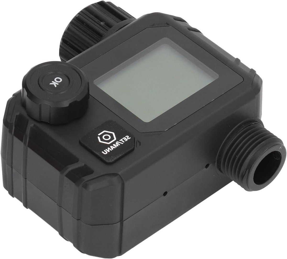 Sproeiertimer - Automatische bewatering - Tuin onderhouden - Traploos instelbaar - 12x10x7 cm - Grijs