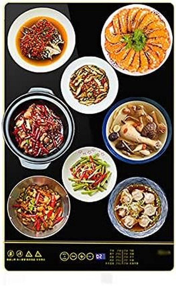 Elektrische Bordjeswarmer - Voedselverwarmer Buffet - Eten Warm Houden - Instelbaar Temperatuurbereik - 50 x 34 cm - Zwart