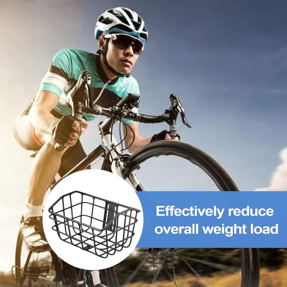 Fietsmand Voor - Fietsmand Voorop - Boodschappen Vervoeren - Stevige Snelbevestiging - 35x25x20.5cm - Zwart