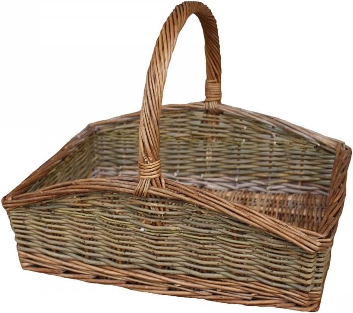 Rieten mand - Tuin Trug - Bloemen Verzamelen - Ongeschilde wilg - 35 cm - Bruin