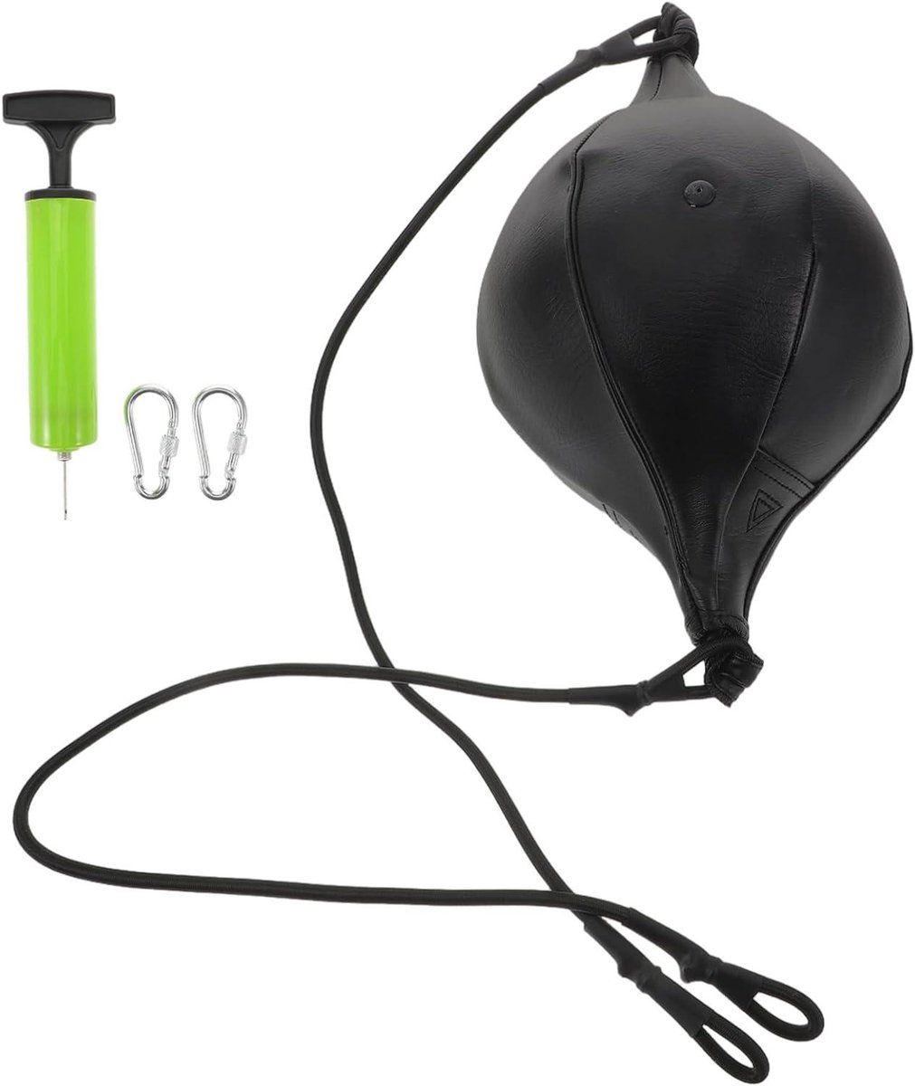 Bokszak - Reactiebal - Reflex Training - Ruimtebesparend Ontwerp - 180 cm - Zwart