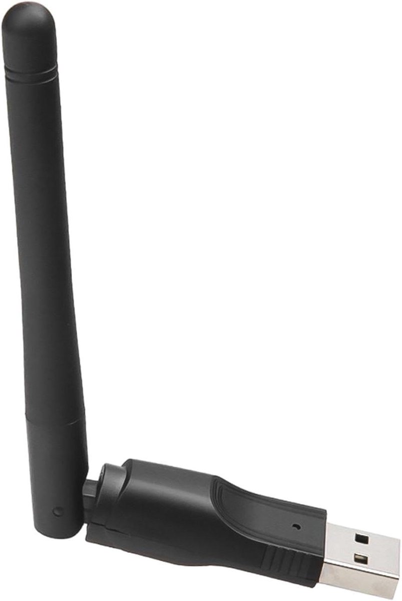 Draadloze USB-adapter, WLAN-dongle, 1 stuk, met high-gain-antenne, draadloze USB-wifi-adapter met hoge versterking, adapter voor desktop, laptop, games en streaming