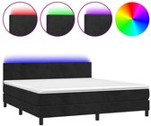 vidaXL-Boxspring-met-matras-en-LED-fluweel-zwart-160x200-cm