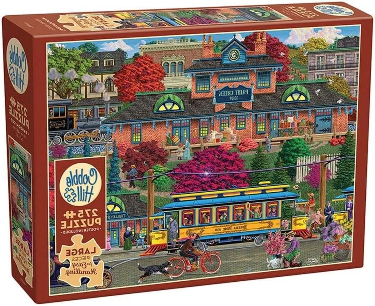 Legpuzzel Treinstation - Puzzel XXL - Ontspannend Tijdverdrijf - XXL Stukjes - 2000 Stukjes - Multicolor