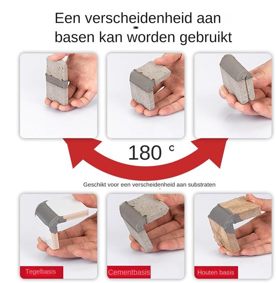 Betonporiënvuller - Kit Reparatiepasta - Scheuren Dichten - Vochtbestendig Ontwerp - 500 g - Grijs van Merkloos — afbeelding 5