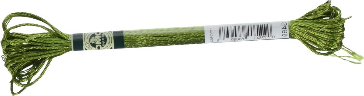 Satijn Floss Draad - Borduurdraad Glanzend - Kruissteek Borduren - Glijdt Gemakkelijk Door Stof - 8.7 Yard - Avocado Groen