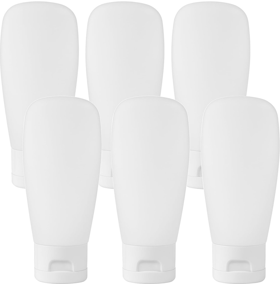 MTTProducts - Lege Squeeze Tubes - Refillbare Cosmeticaflessen - Matte Transparant - Perfect voor Reis - 150ml - Handig voor Verzorging