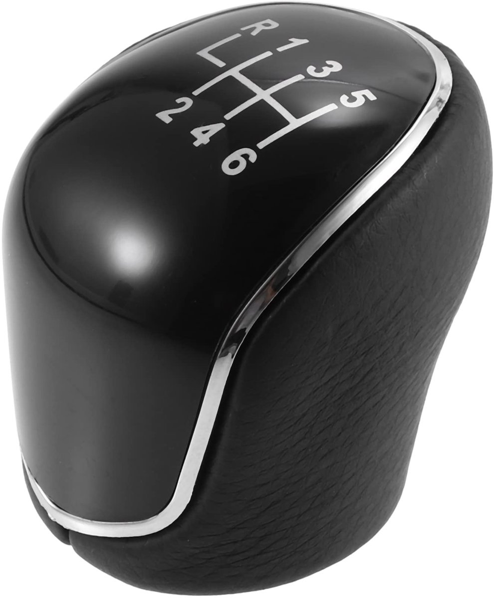 Allecto - Versnellingspookknop - 6 Speed - Ergonomisch ontwerp - Zwart - Faux Leather - Comfortabel bedieningsgevoel - Geschikt voor Ford - Kwalita...