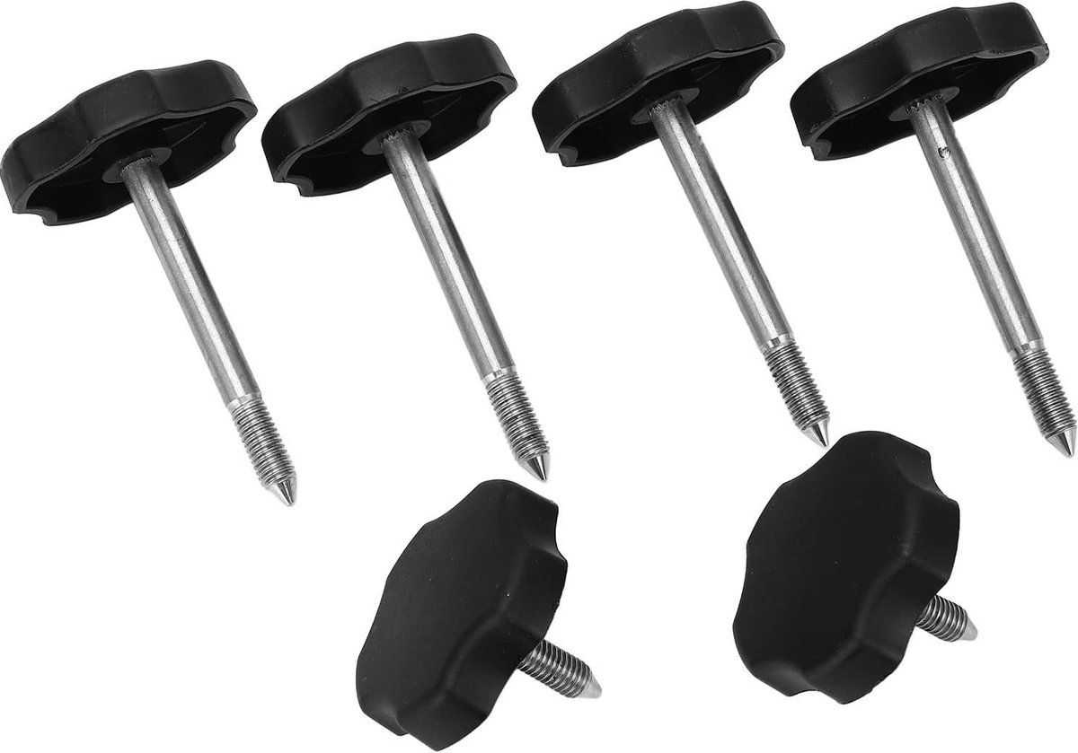 Soft Top Deursurround Knop Kit voor Wrangler JK 2007-2018 - 6 Stuks