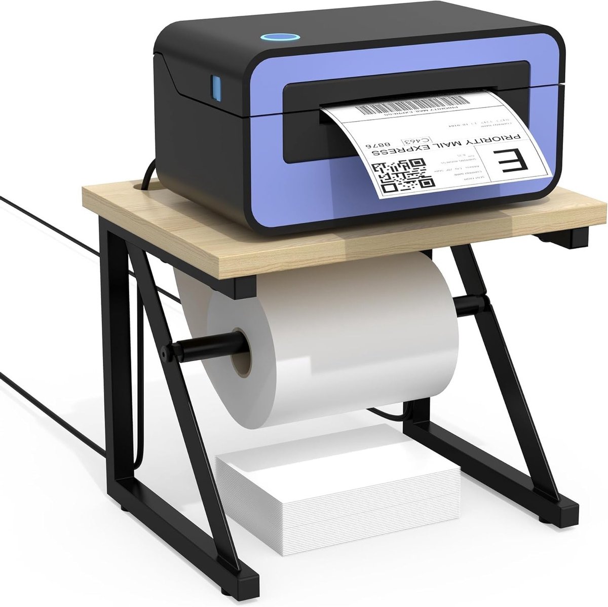 Labelhouder voor labelrollen en desktop labelprinters, geschikt voor thermische printers, verzendlabels en etiketten