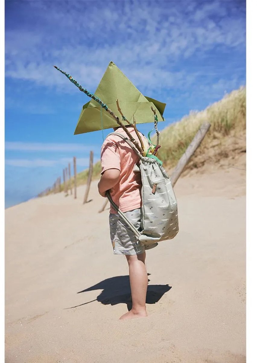 Fresk Zwemtas Jongens - Gymtas - Waterafstotende Strandrugzak voor Kinderen - Zwemzak met Ophanglus - 38 x 27 cm - Groen - Crocodile — afbeelding 3