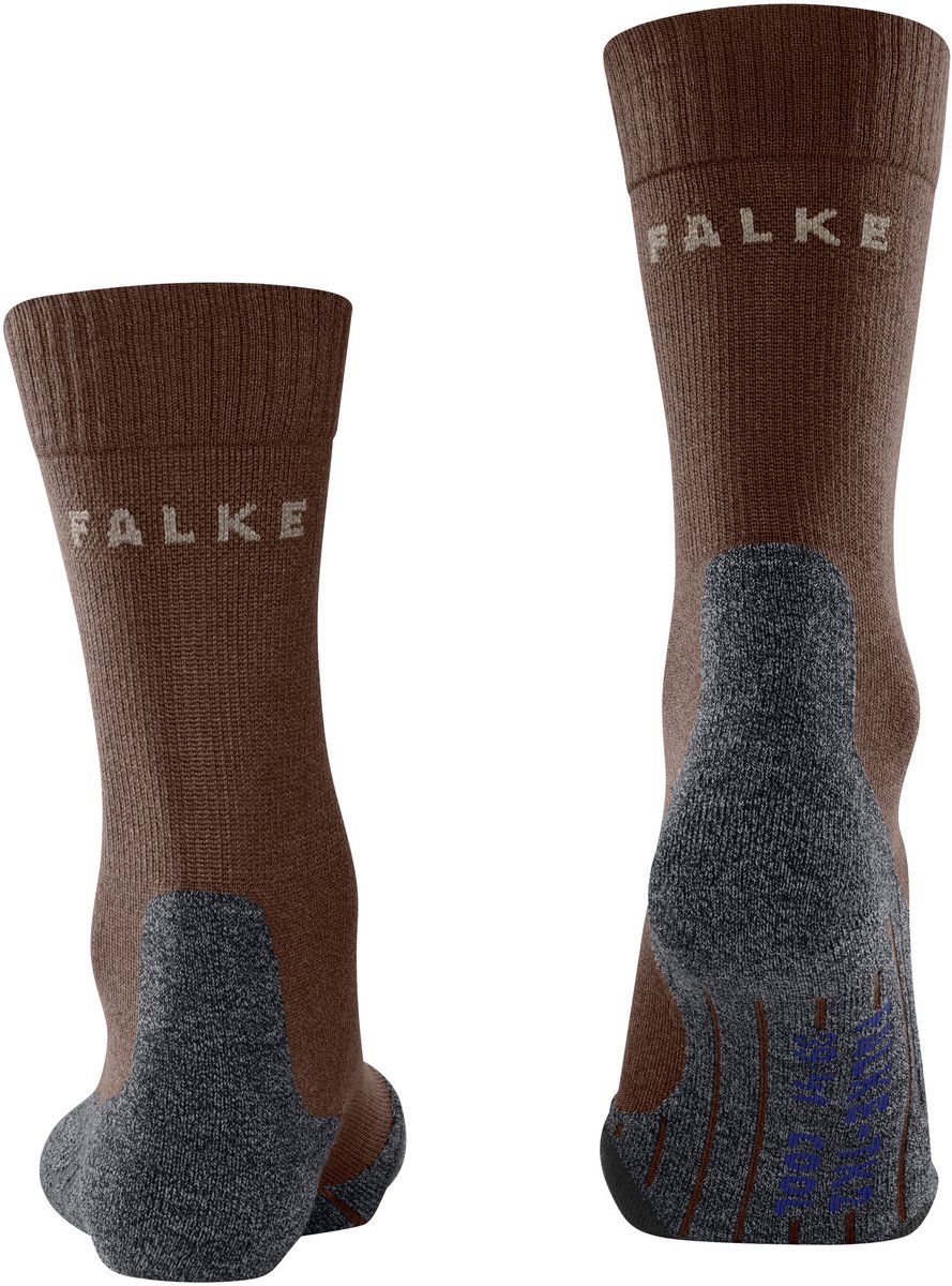FALKE TK2 Cool anti-blaar dik lyocell functioneel materiaal wandelsokken dames Bruin
