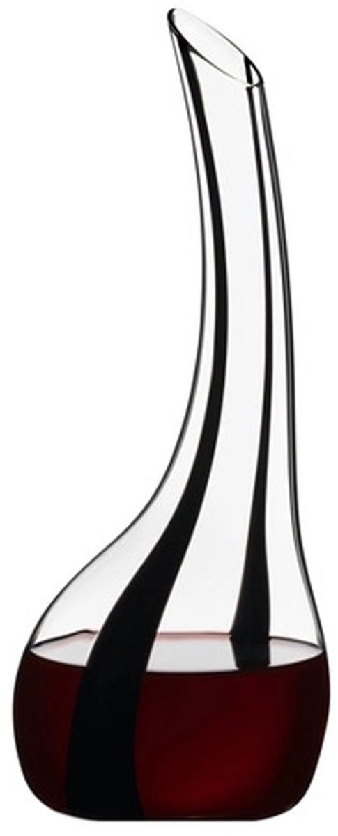 Riedel Cornetto Onyx karaf, glazen karaf, decanteerfles, wijnkaraf, handgemaakt, kristalglas, 750 ml, 1977/13ON