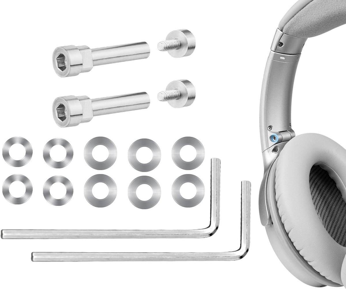 Vervangingskit voor Metalen Twist Pins en Hengscrews voor Bose QuietComfort Hoofdtelefoons en Accessoires
