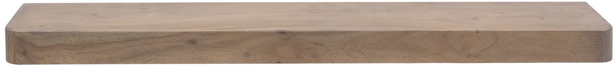 Giga Meubel Wandplank Carve - Bruin Hout - 150x25x8cm