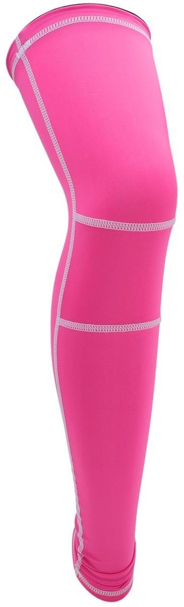 Sportkniebeschermer voor hardlopen en voetbal, uniseks compressiebandage, maat M, roze rood, optimale bescherming en comfort