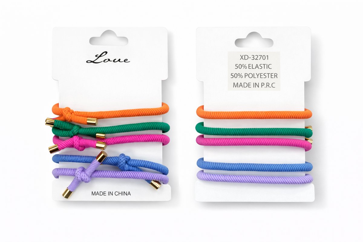 HS Haaraccessoire - Multicolor Knoop - Stijlvolle Dames Accessoire - Dagelijks Te Dragen