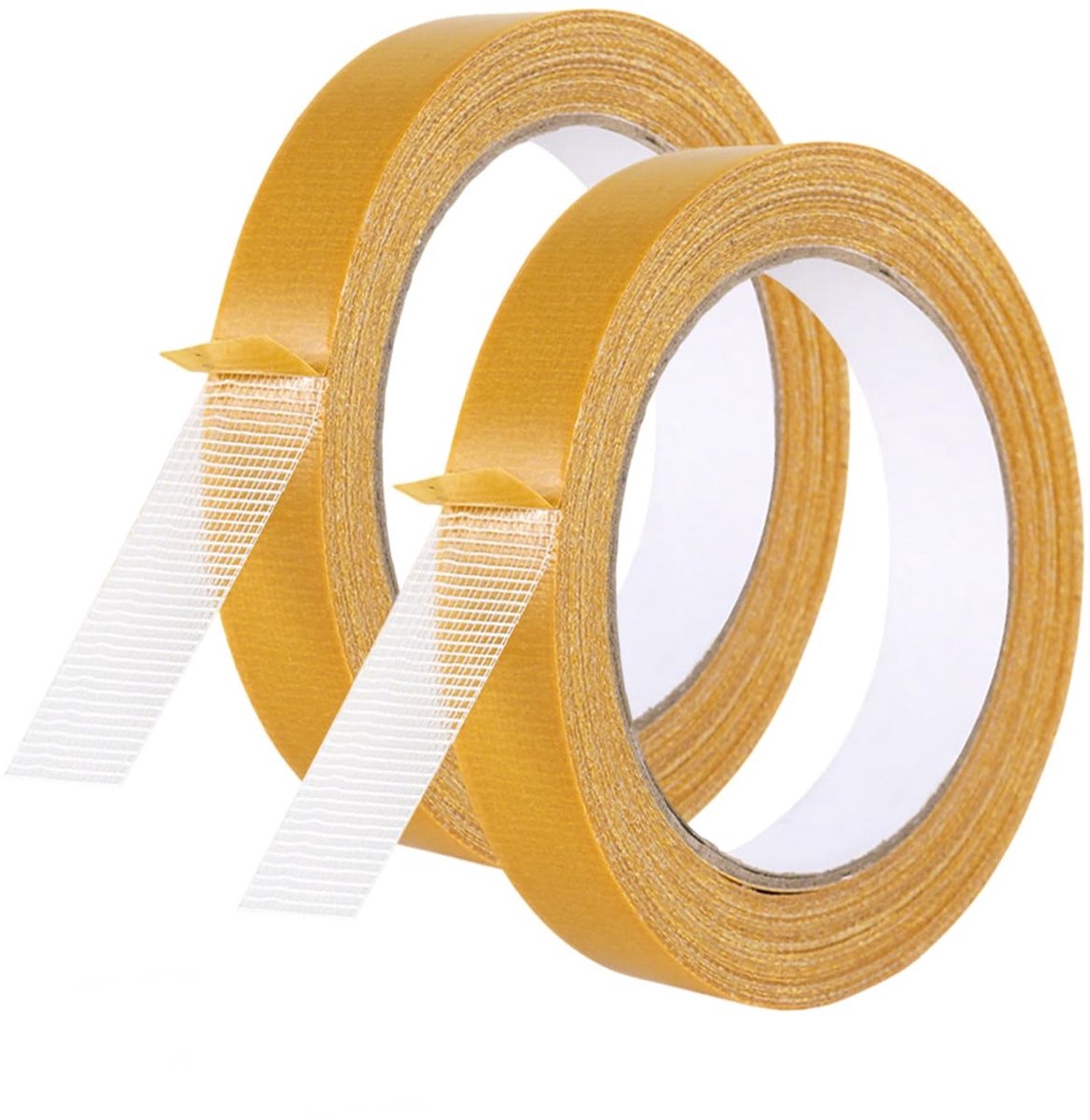 Dubbelzijdig plakband 2 cm x 10 m - Transparant, extra sterk en multifunctioneel voor knutselen en tapijten