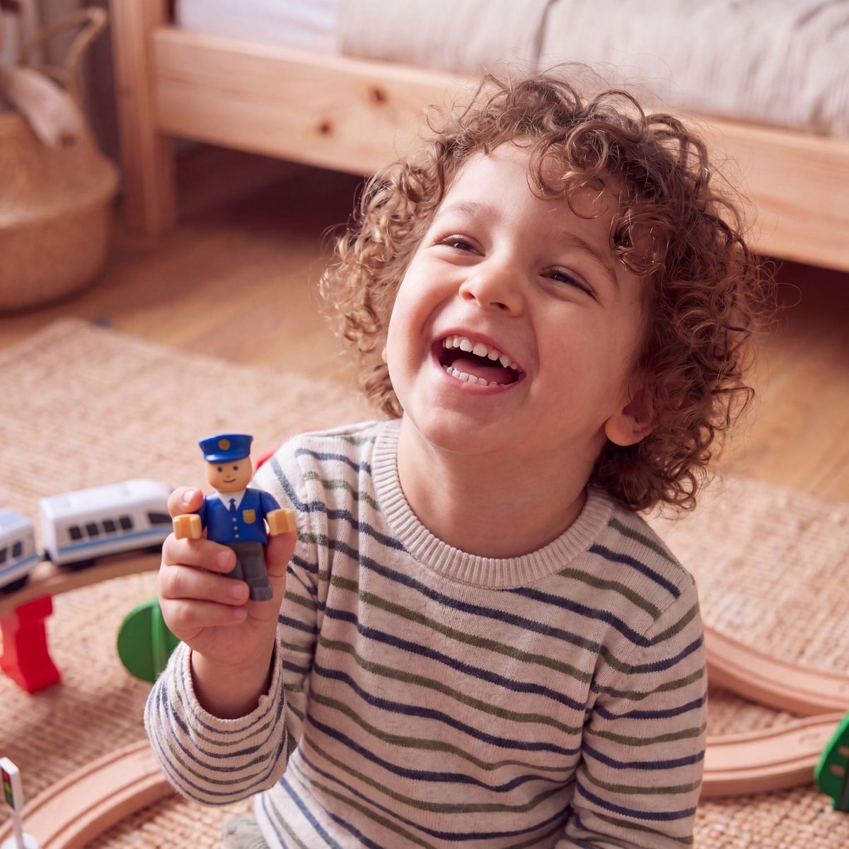 Maxx Kidz Houten Treinset 88 delig - Treinbaan voor Kinderen vanaf 3 Jaar - Compleet met 2 Treinen en Accessoires - Houten Treinbaan Speelgoed voor Jongens en Meisjes - 450cm Lange Baan — afbeelding 4