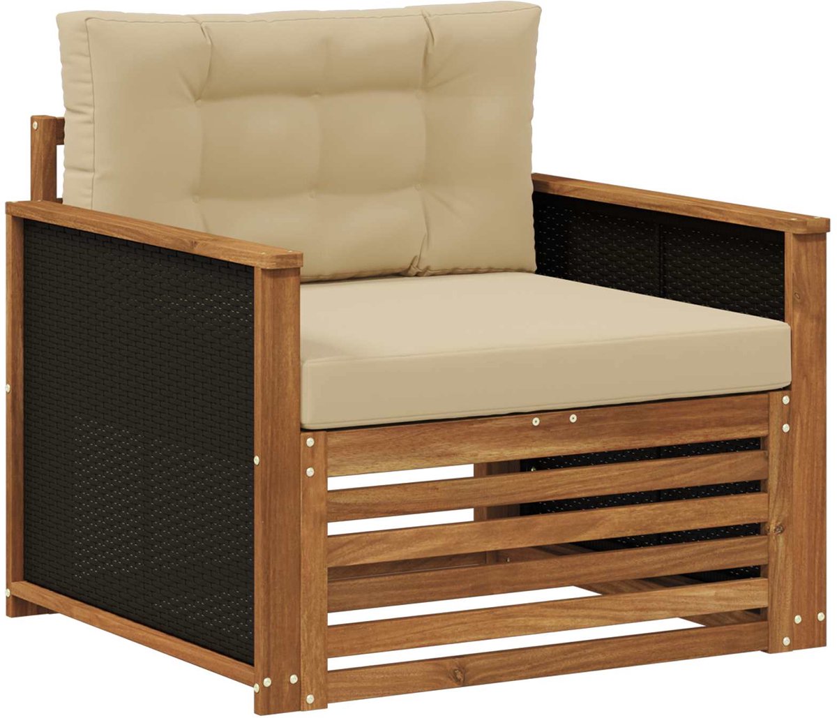 vidaXL - Buiten - Midden - Sofa - Naturel