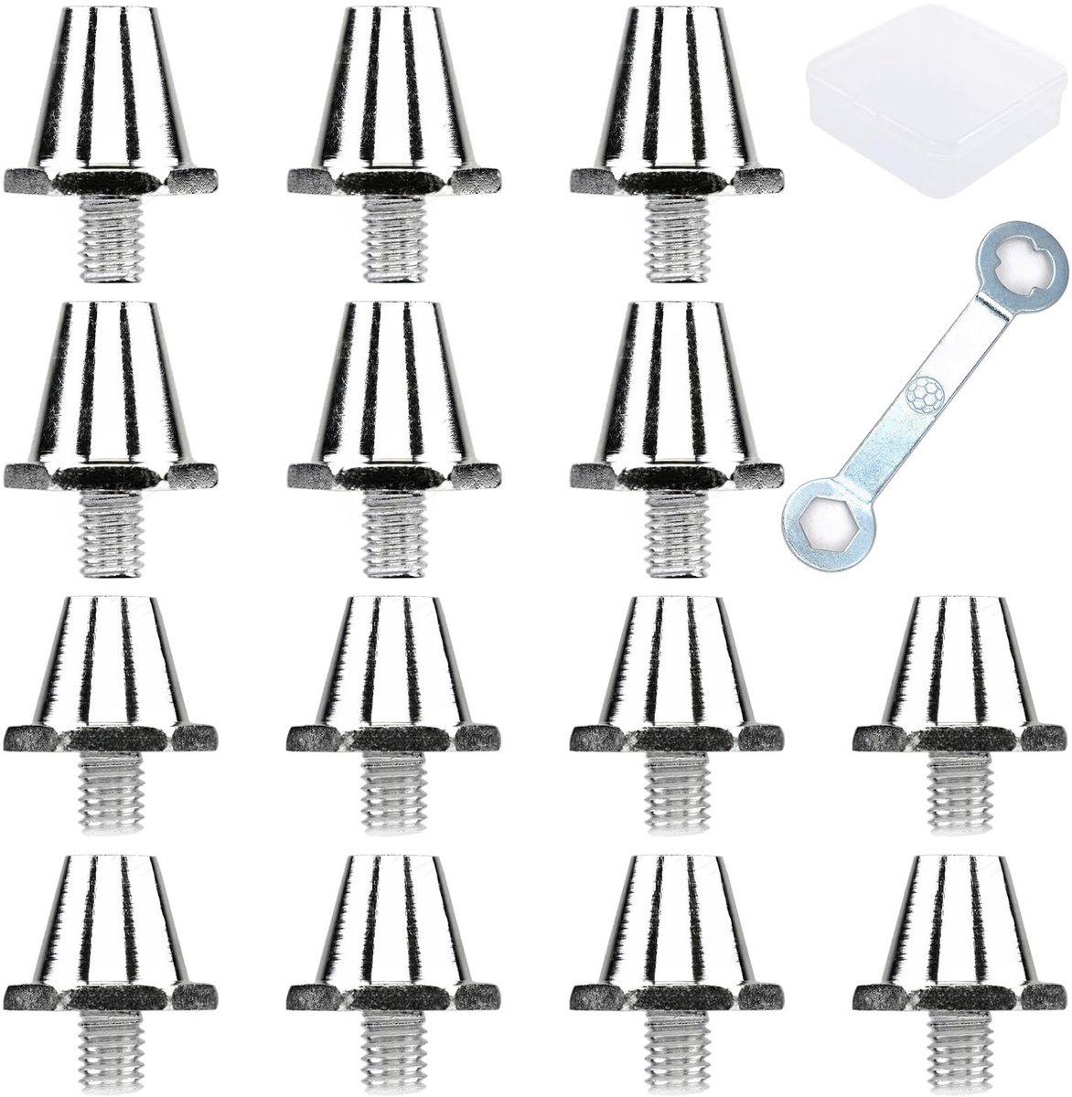Seb2 - Aluminium Schoenstuds - Vervangende Schroeven - Duurzaam - 11mm/13mm - Perfecte Grip - Geschikt voor Voetbalschoenen - Pack van 14