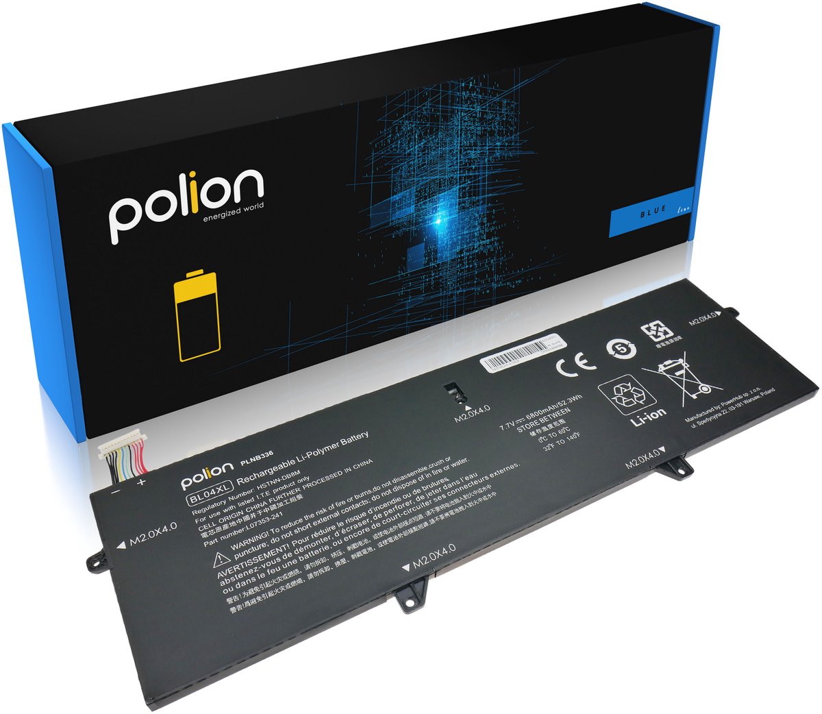 POLION EliteBook x360 1040 G5 - Laptopbatterij - 6800mAh - Li-Poly