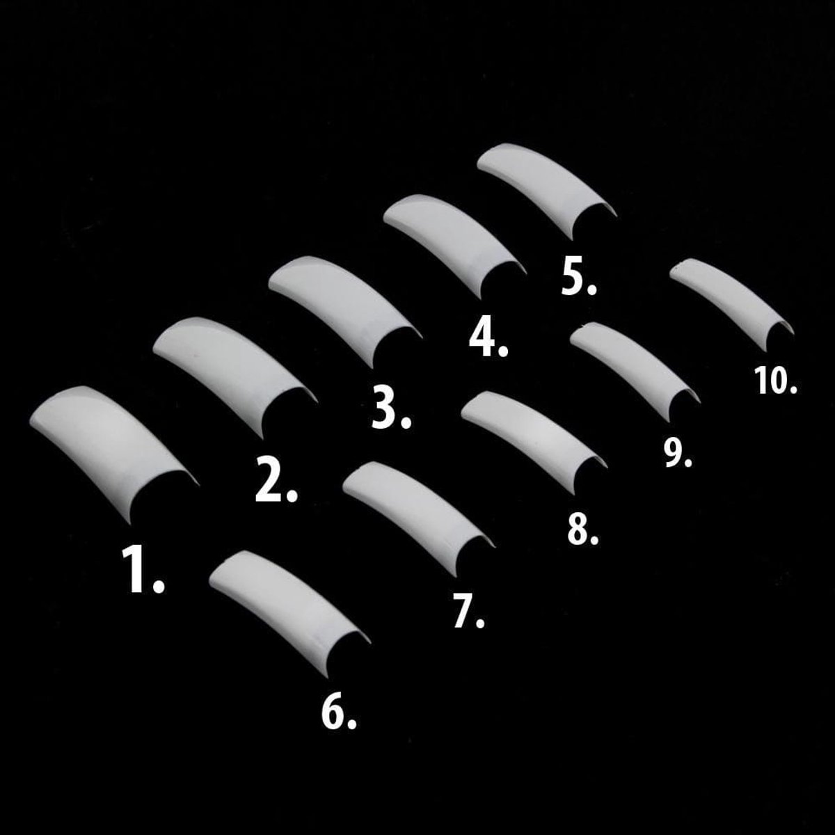Allepaznokcie - Verkleedkunstnagels - Wit - Korte Zak - 60 Stuks