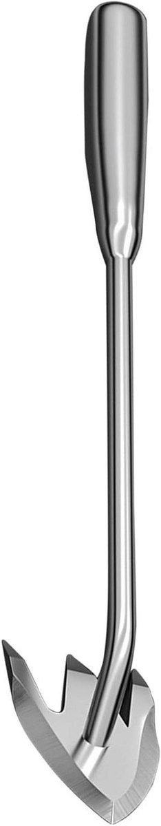 Onkruidverwijderaar Tuin - Roestvrij Staal - Onkruid Wieden - Ergonomische Grip - 32 cm Lengte - Zilverkleurig