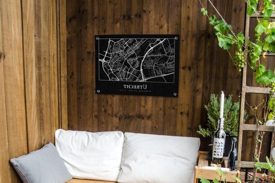 Tuinposter - 80x60 cm - Plattegrond - Stadskaart - Utrecht - ... - cover