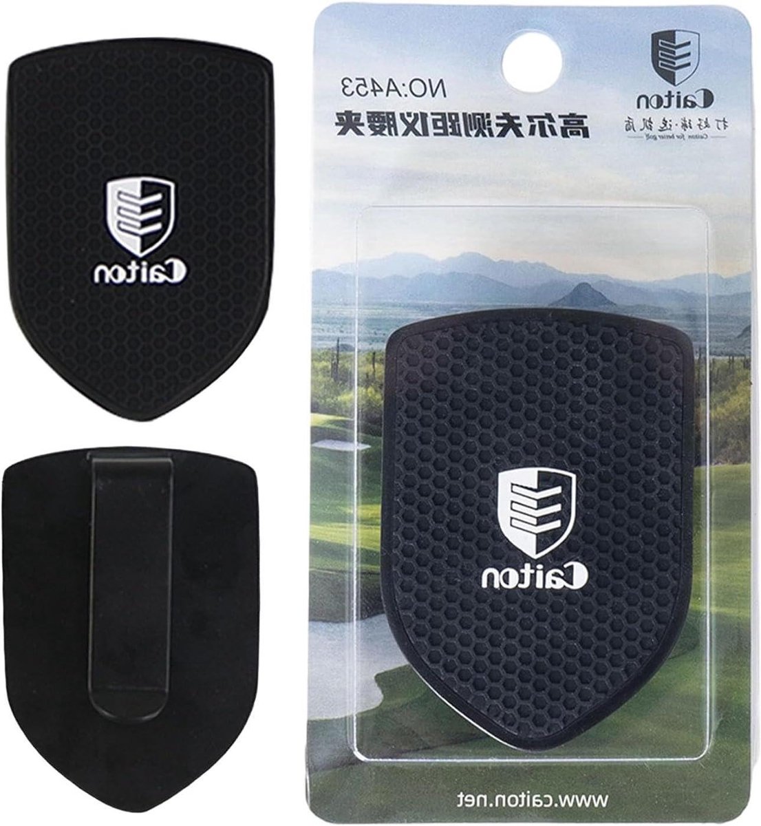 Afstandsmeter Clip - Golf Accessoire - Golfen Verbeteren - Sterke Magnetische Grip - 7x5x1.4 cm - Zwart